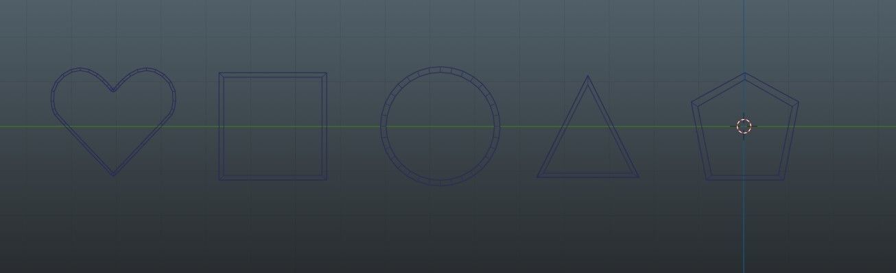 Dough molds 5 shapes pack 3D print model_2