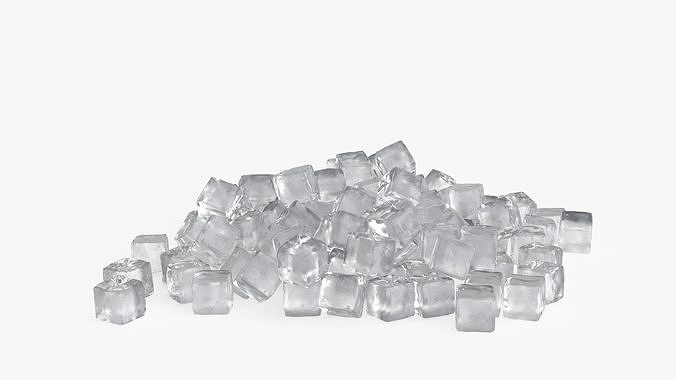 Ice Cube Set 3D model 6