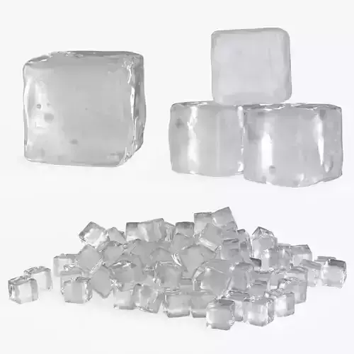 Ice Cube Set 3D model