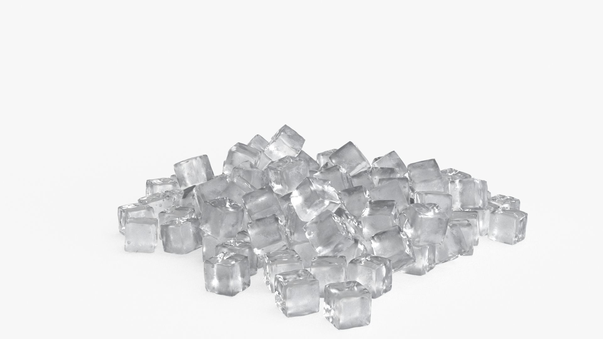 Ice Cube Set 3D model_8