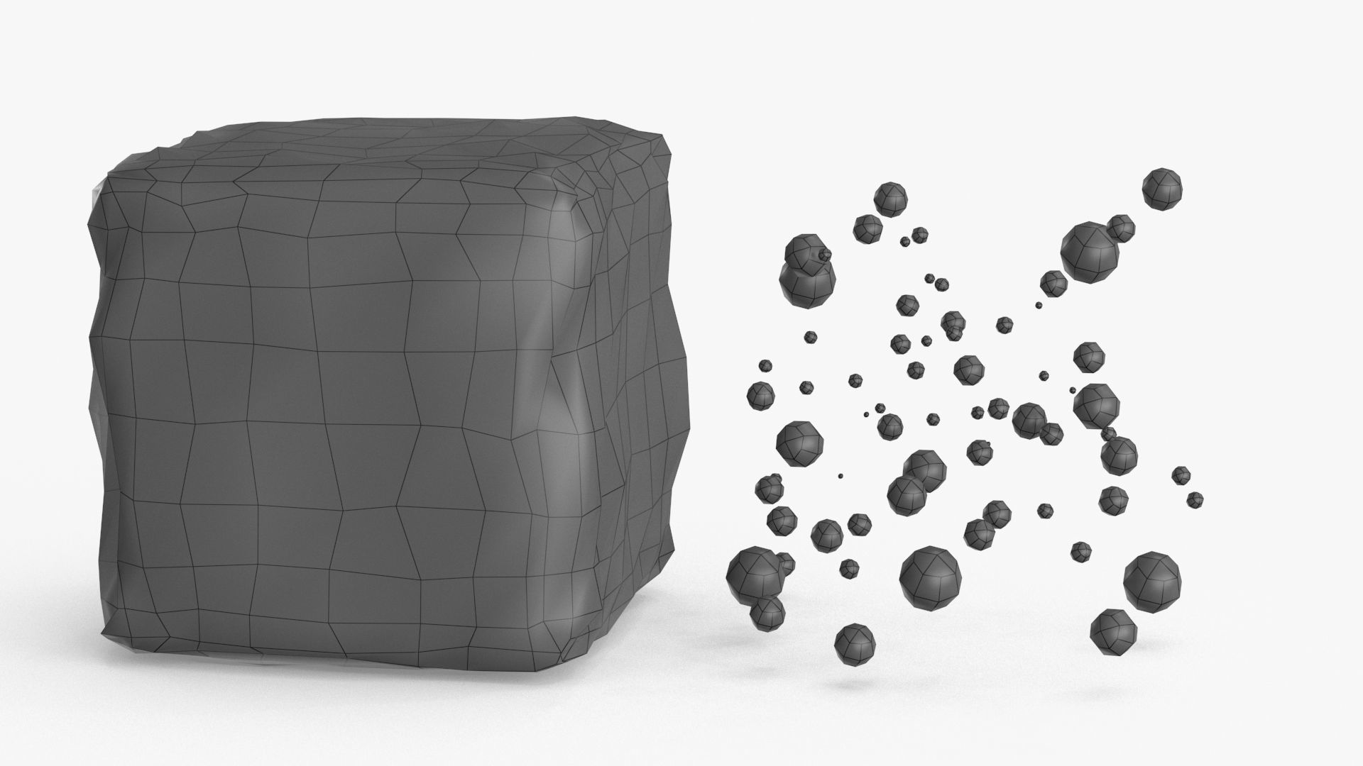 Ice Cube Set 3D model_14