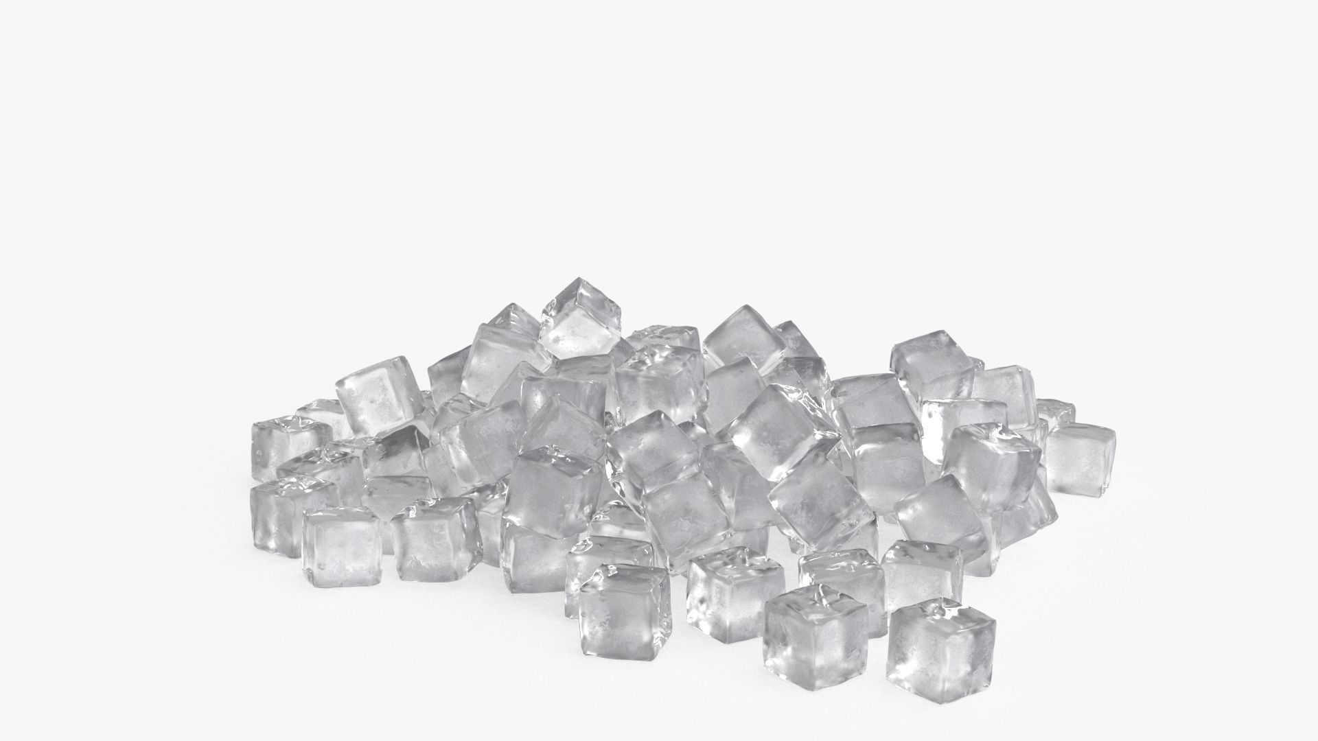 Ice Cube Set 3D model_9