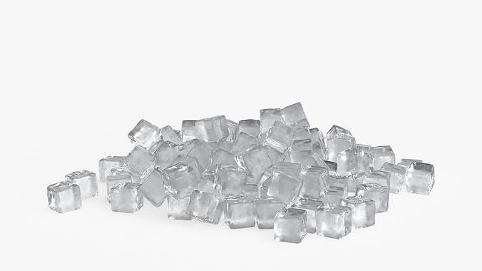 Ice Cube Set 3D model 4
