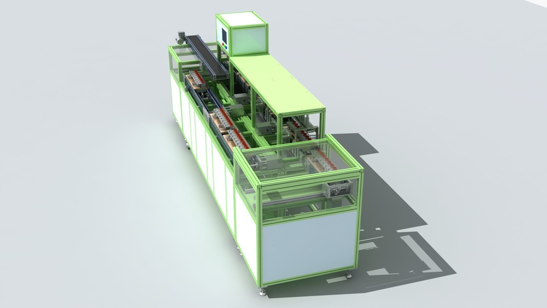 Industrial Equipment 20 - Automatic Testing Production Line 3D model_2