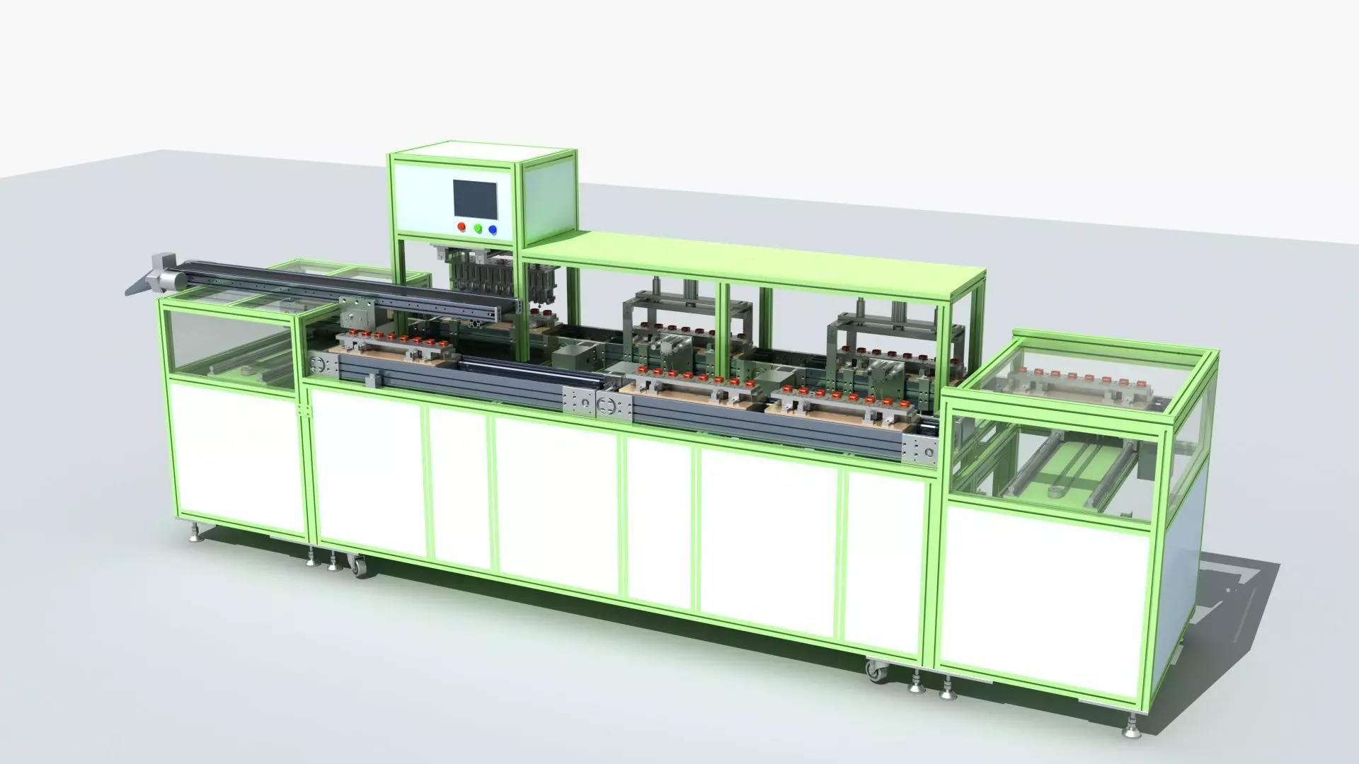 Industrial Equipment 20 - Automatic Testing Production Line 3D model_0