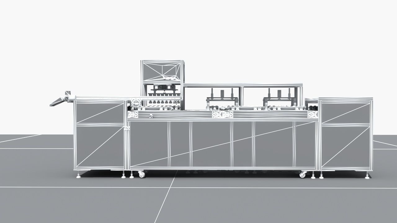 Industrial Equipment 20 - Automatic Testing Production Line 3D model_17
