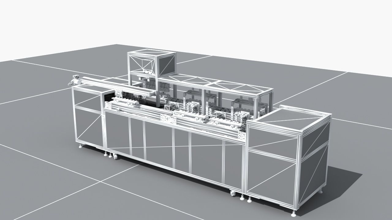 Industrial Equipment 20 - Automatic Testing Production Line 3D model_12