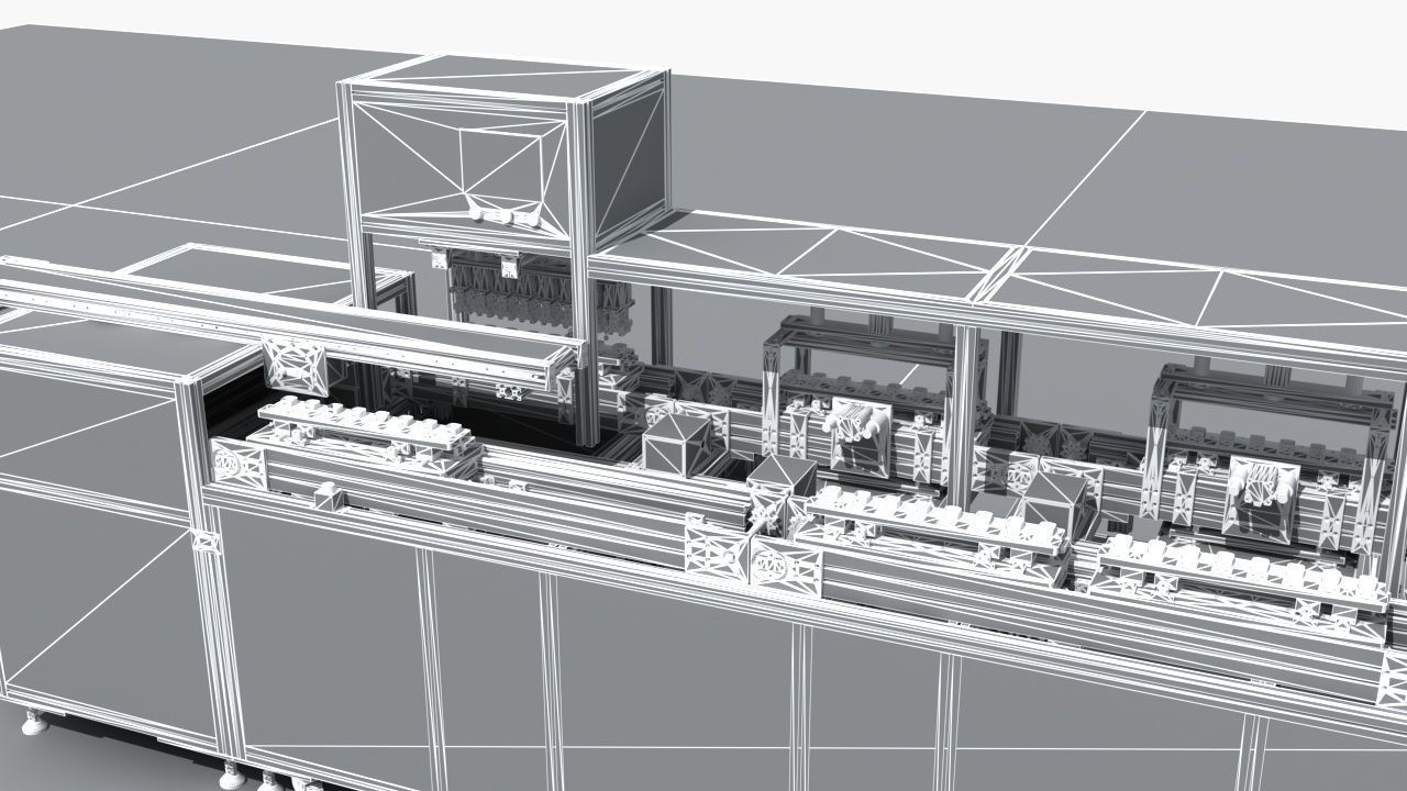 Industrial Equipment 20 - Automatic Testing Production Line 3D model_16