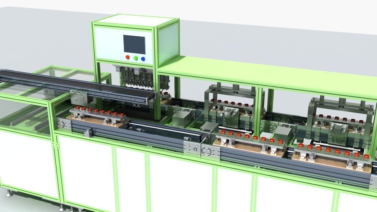 Industrial Equipment 20 - Automatic Testing Production Line 3D model_7