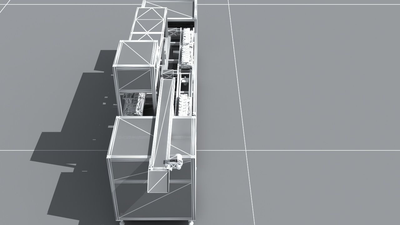 Industrial Equipment 20 - Automatic Testing Production Line 3D model_14