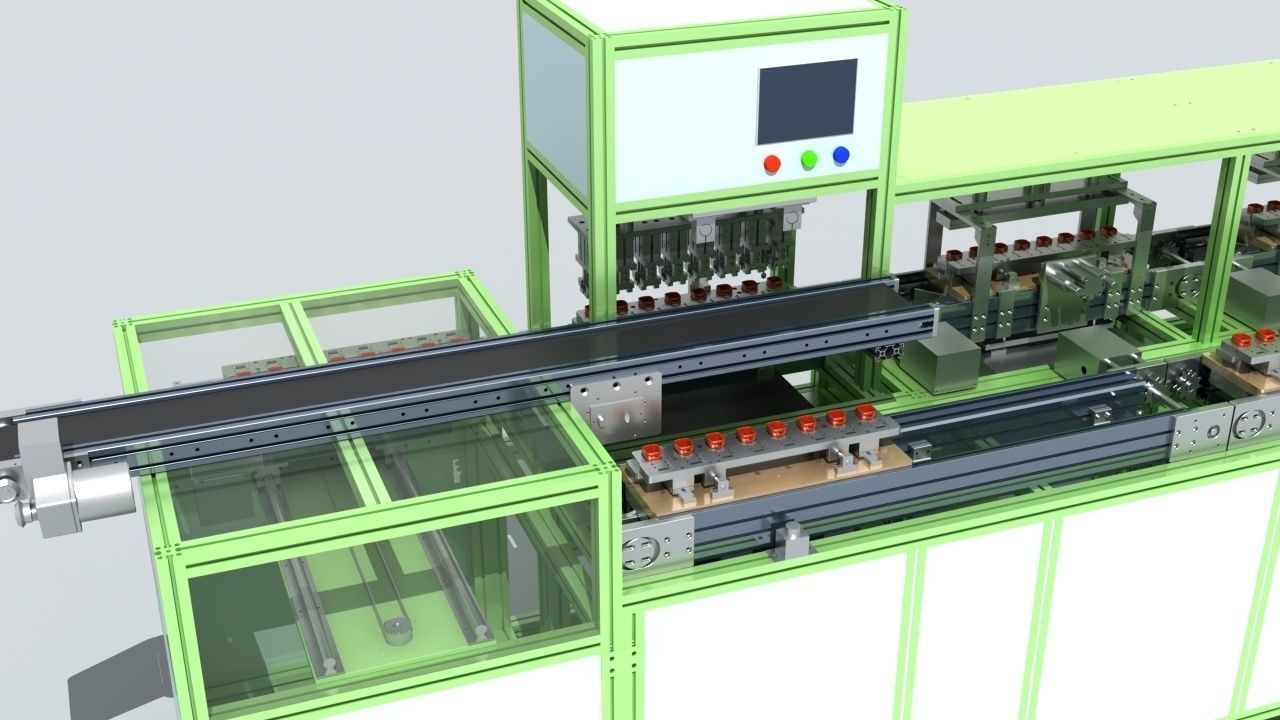 Industrial Equipment 20 - Automatic Testing Production Line 3D model_19