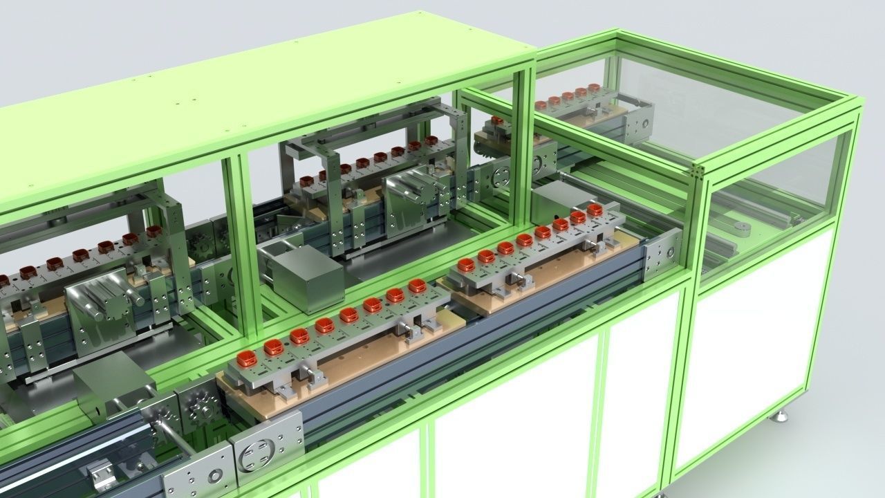 Industrial Equipment 20 - Automatic Testing Production Line 3D model_8