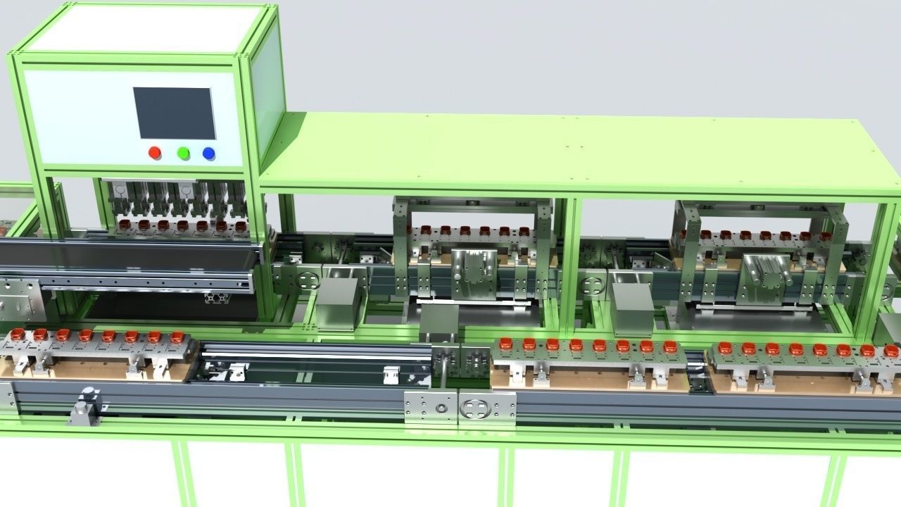Industrial Equipment 20 - Automatic Testing Production Line 3D model_18