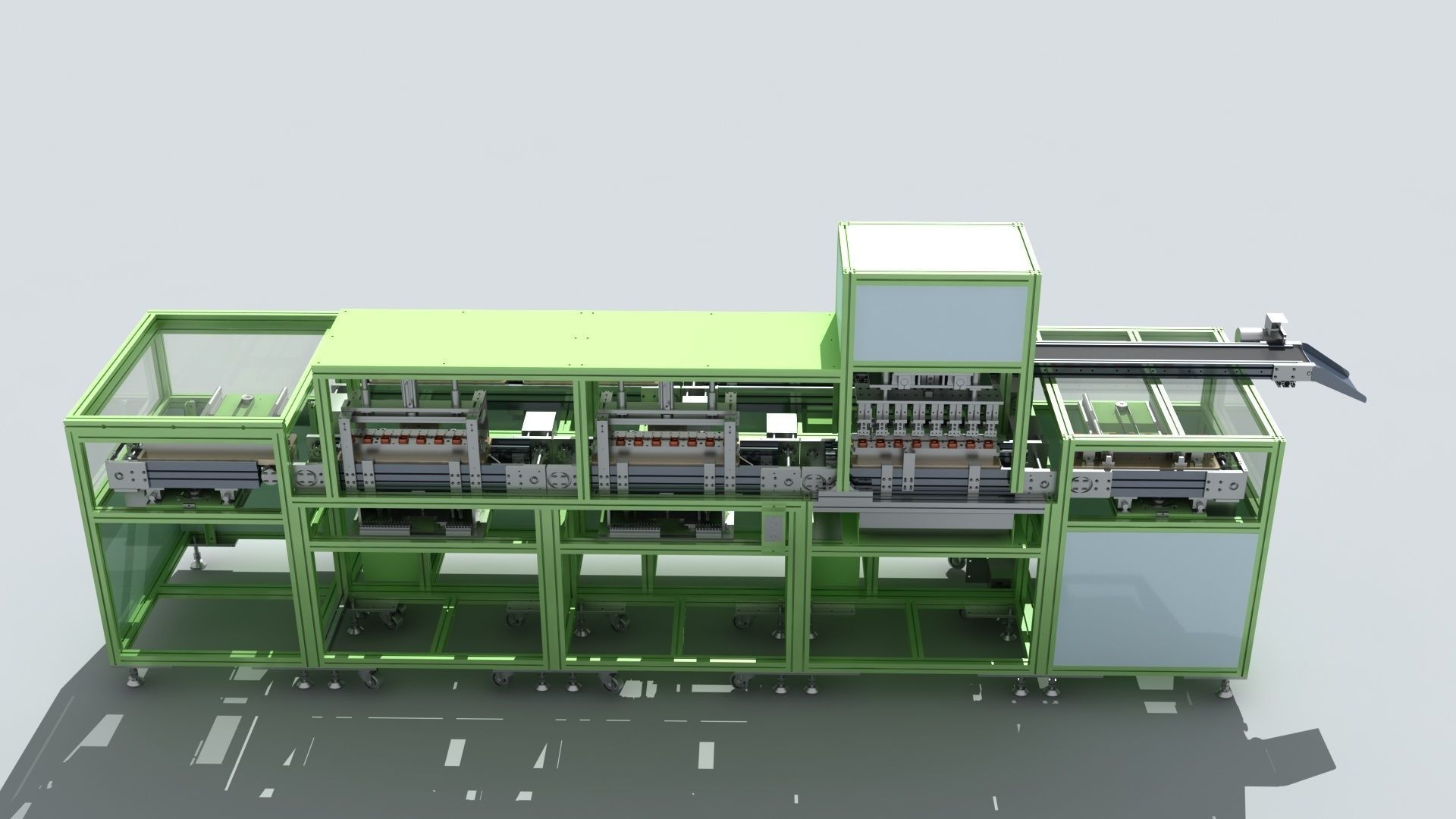 Industrial Equipment 20 - Automatic Testing Production Line 3D model_4