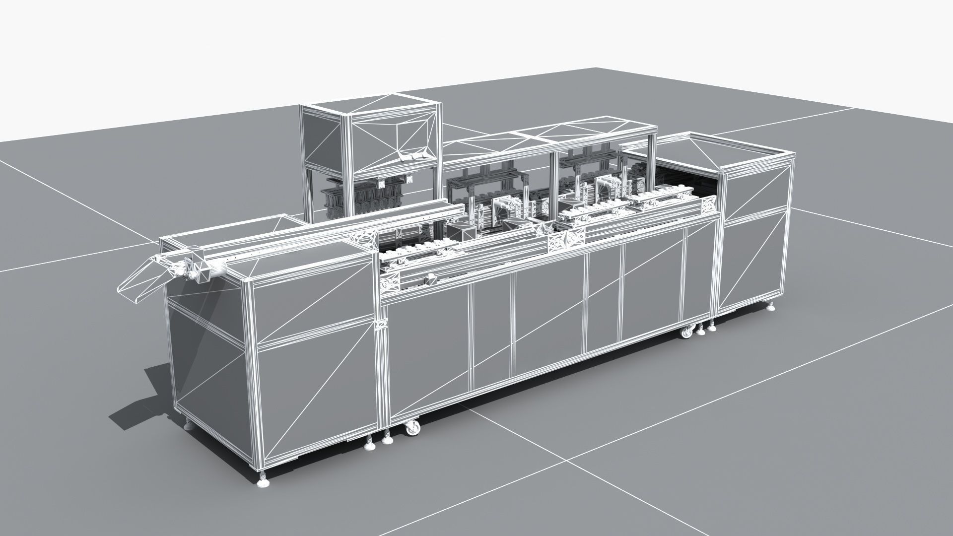 Industrial Equipment 20 - Automatic Testing Production Line 3D model_11