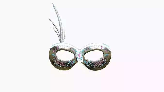 Carnival Mask I06 Silver - Costume Character Design