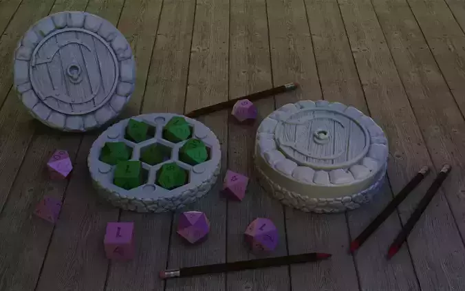 Hobbit Dice Holder 3D print model