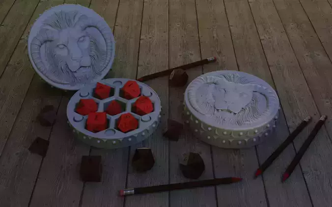 Kimera dice Holder 3D print model