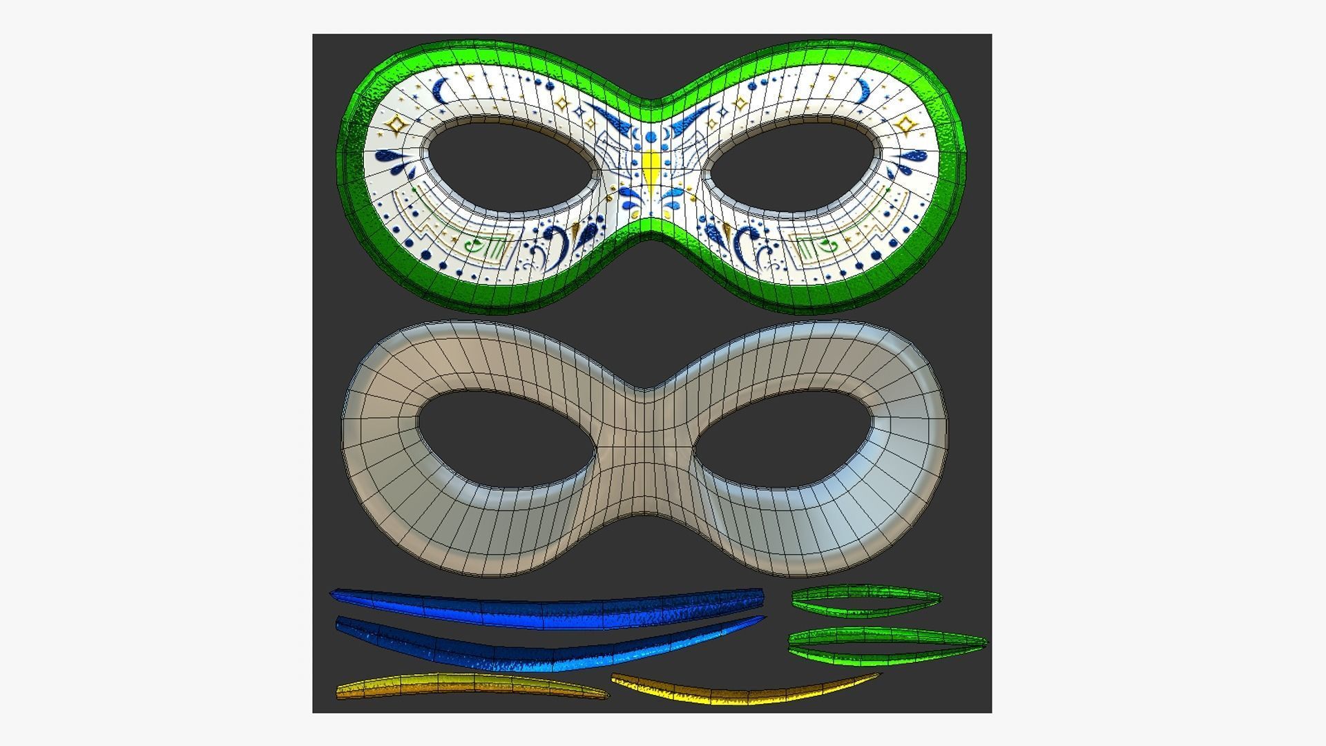 12 Carnival Mask I Collection - Costume Character Design _90