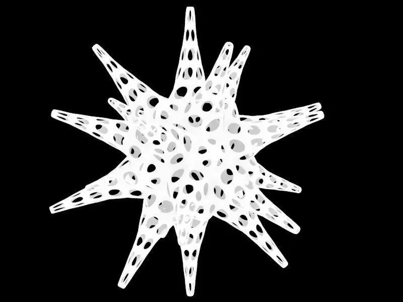 Christmas Star Ornament Smooth 3D print model_0