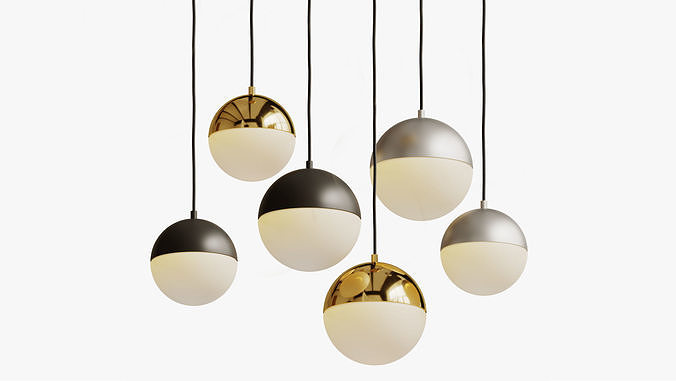 Pendant lamp odeon light pinga 3D model