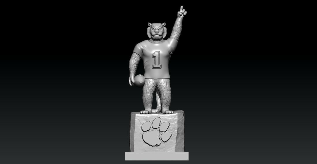 NCAA - CLEMSON TIGERS FOOTBALL MASCOT STATUE - 3D PRINT 3D print model_5