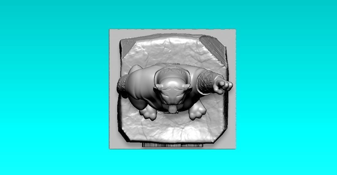 NCAA - CLEMSON TIGERS FOOTBALL MASCOT STATUE - 3D PRINT 3D print model_2