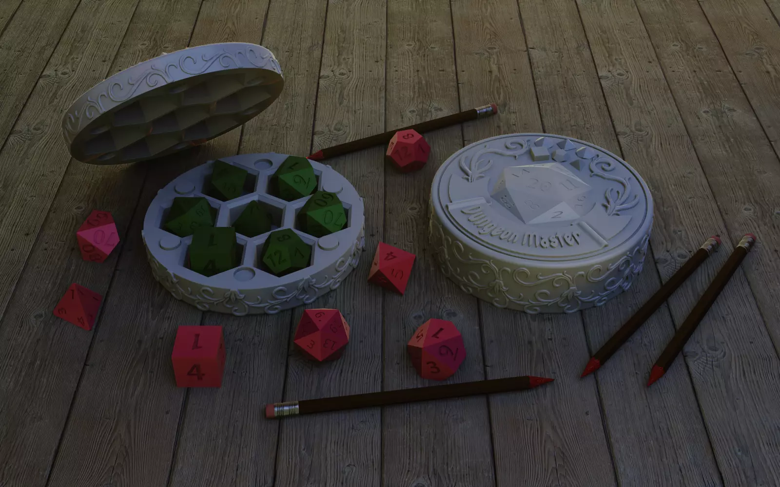 Dungeon Master Dice Holder 3D print model_0