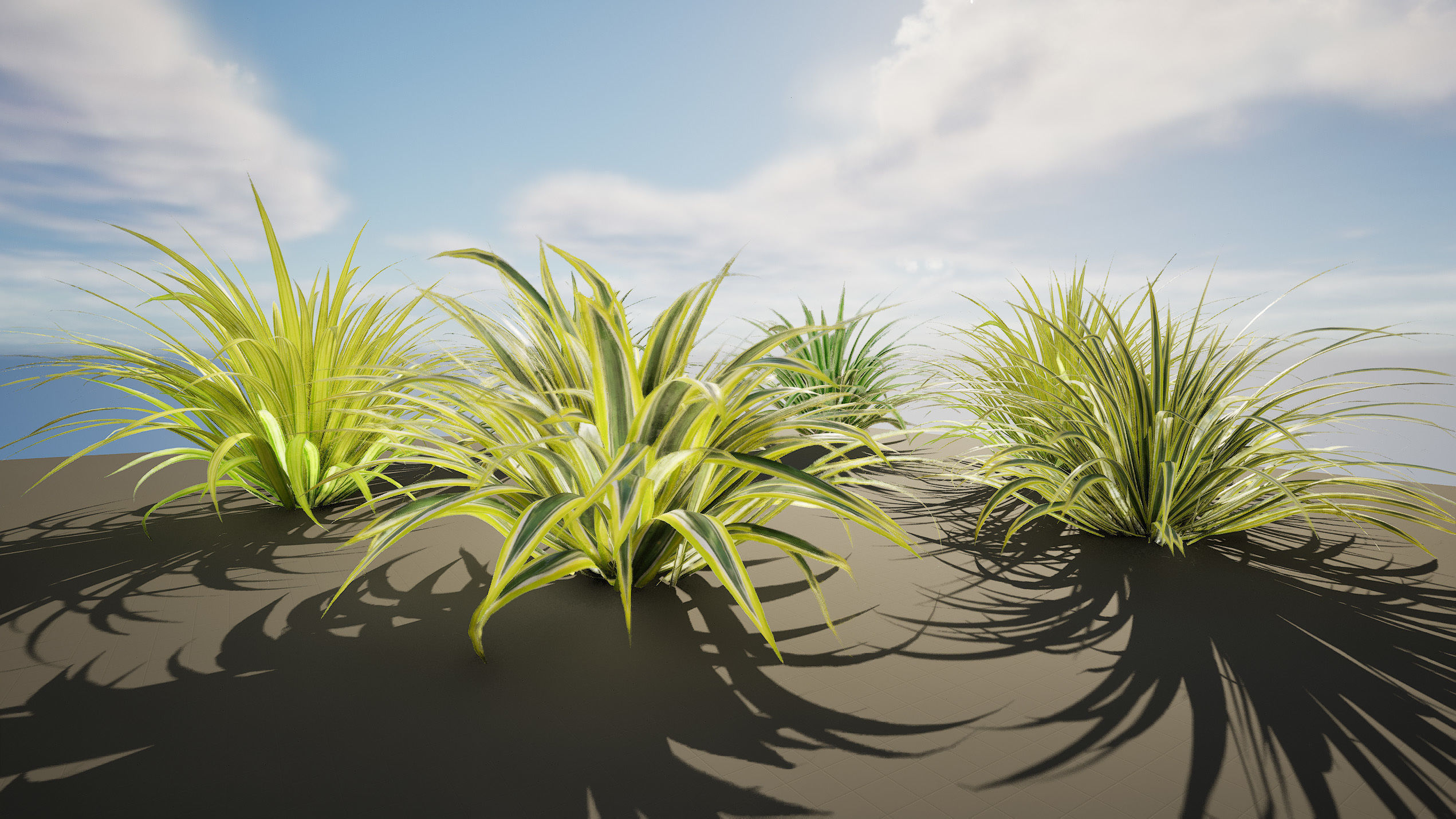 Banana Boat grass 3d Pack Low-poly 3D model_11