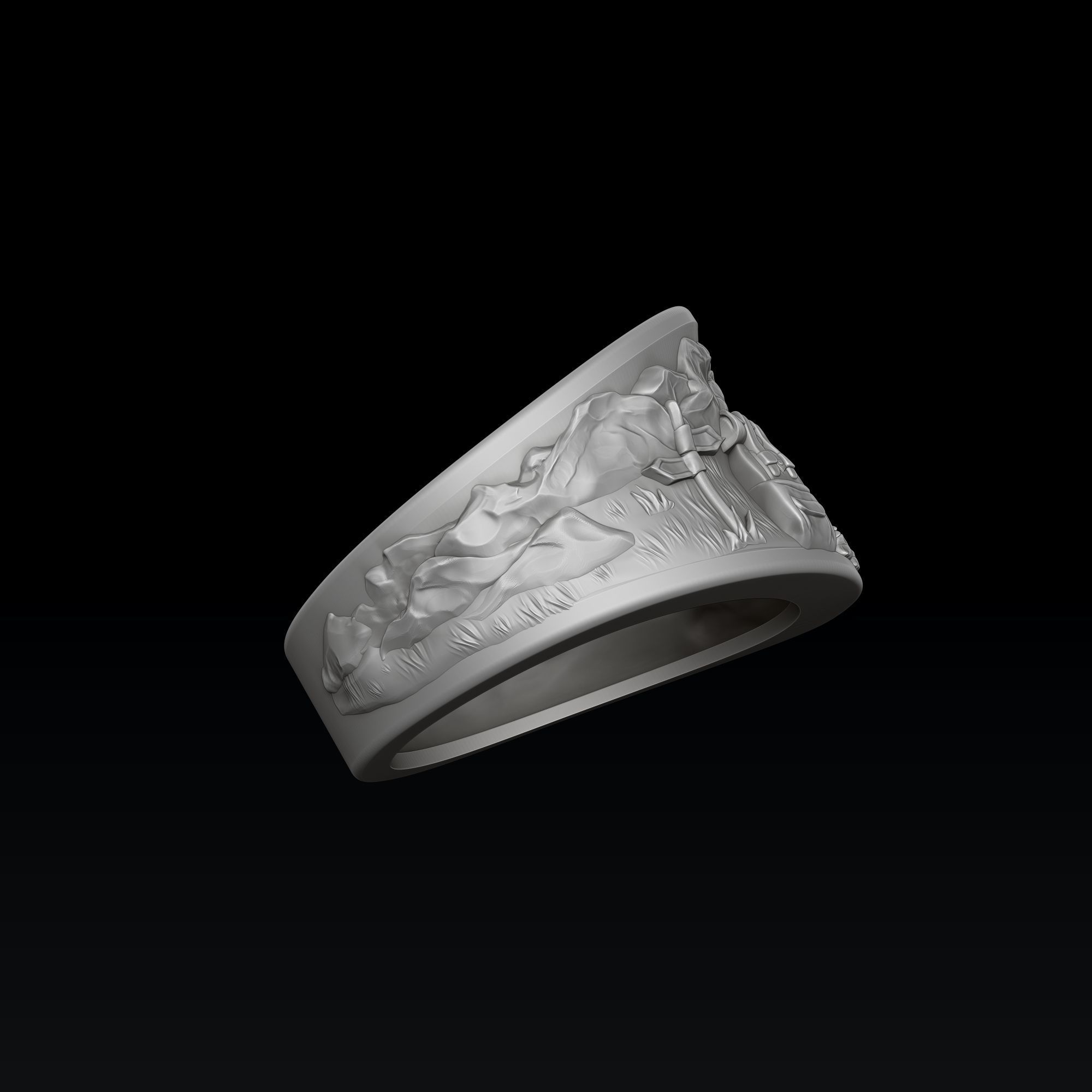 Traveller Hiking Ring 3D print model_4