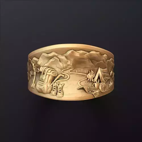 Traveller Hiking Ring 3D print model