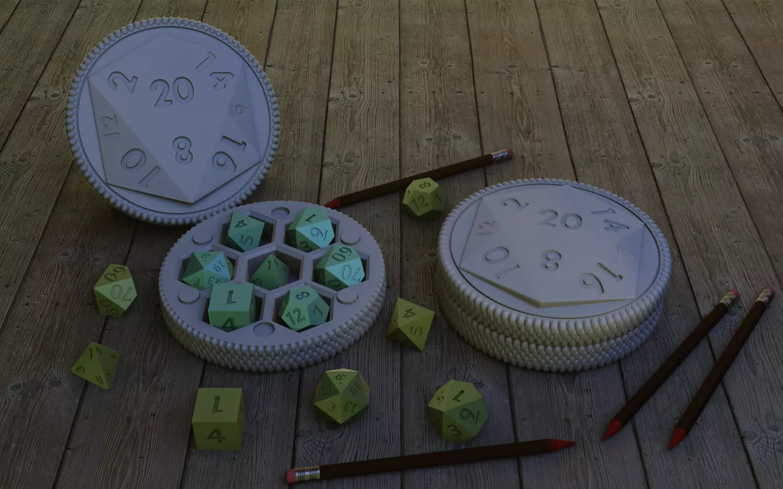 D20 dice Holder 3D print model_0