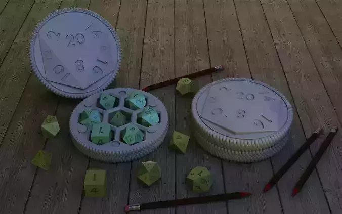 D20 dice Holder 3D print model