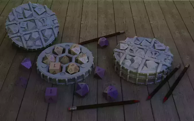 Dice Jail Dice Holder 3D print model