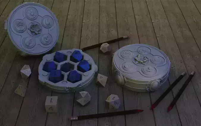 5 Elements dice Holder 3D print model