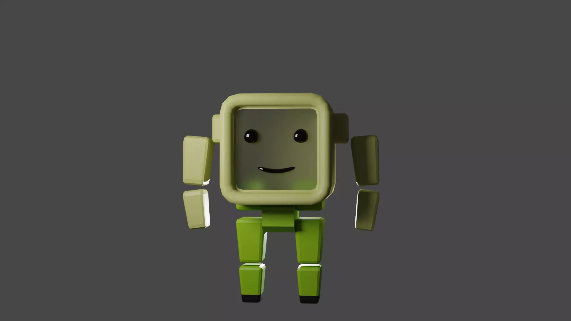3d character casual man modeo alone ROBOT Supported object types 3D model_0