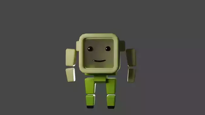 3d character casual man modeo alone ROBOT Supported object types 3D model
