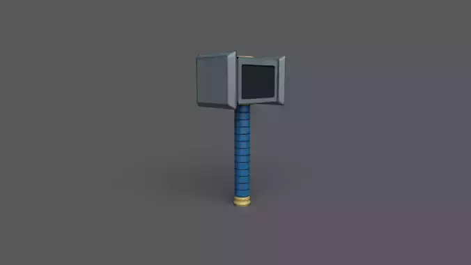 Lowpoly Stylized Hammer