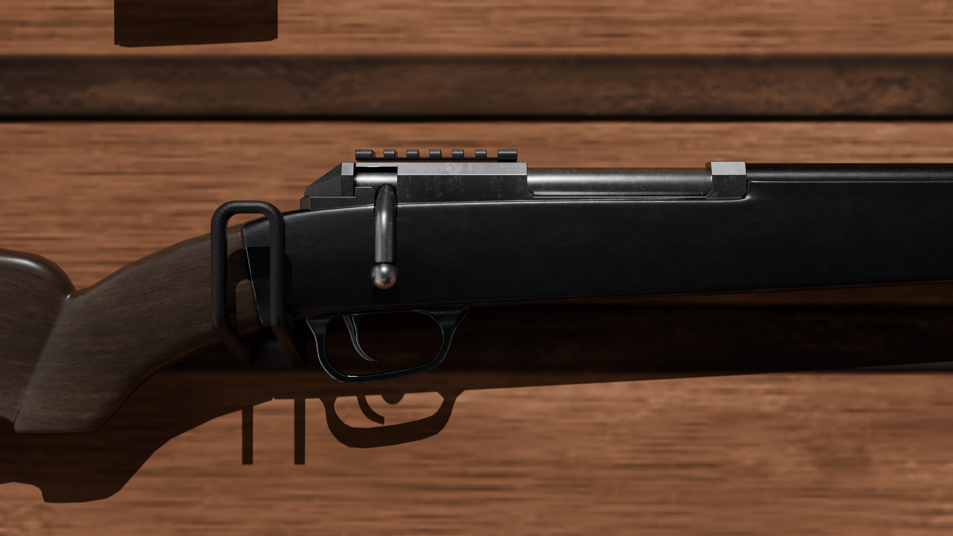 detail low poly weapon pack shotgun sniper m4 g19 dEgle Low-poly 3D model_51