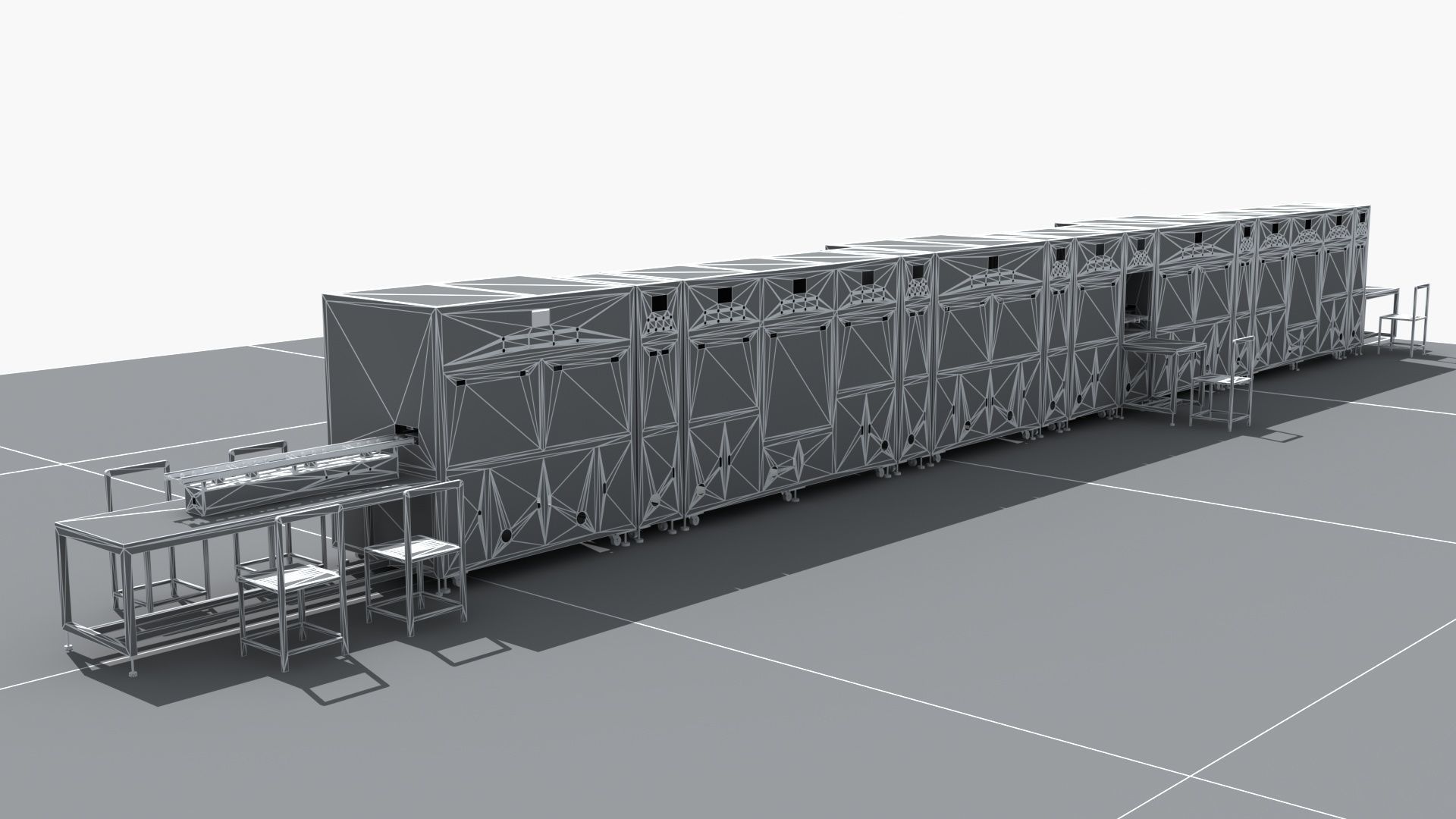 Industrial Equipment 19-Automatic Processing Production Line 3D model_12