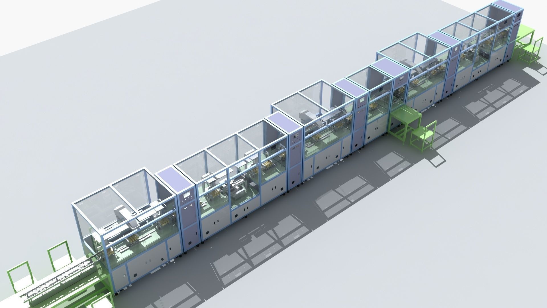 Industrial Equipment 19-Automatic Processing Production Line 3D model_5