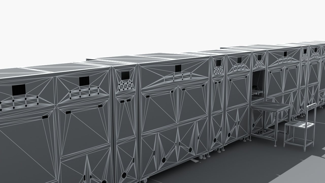 Industrial Equipment 19-Automatic Processing Production Line 3D model_17