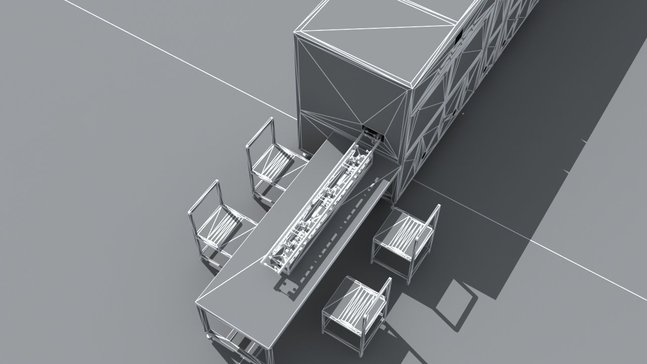 Industrial Equipment 19-Automatic Processing Production Line 3D model_15