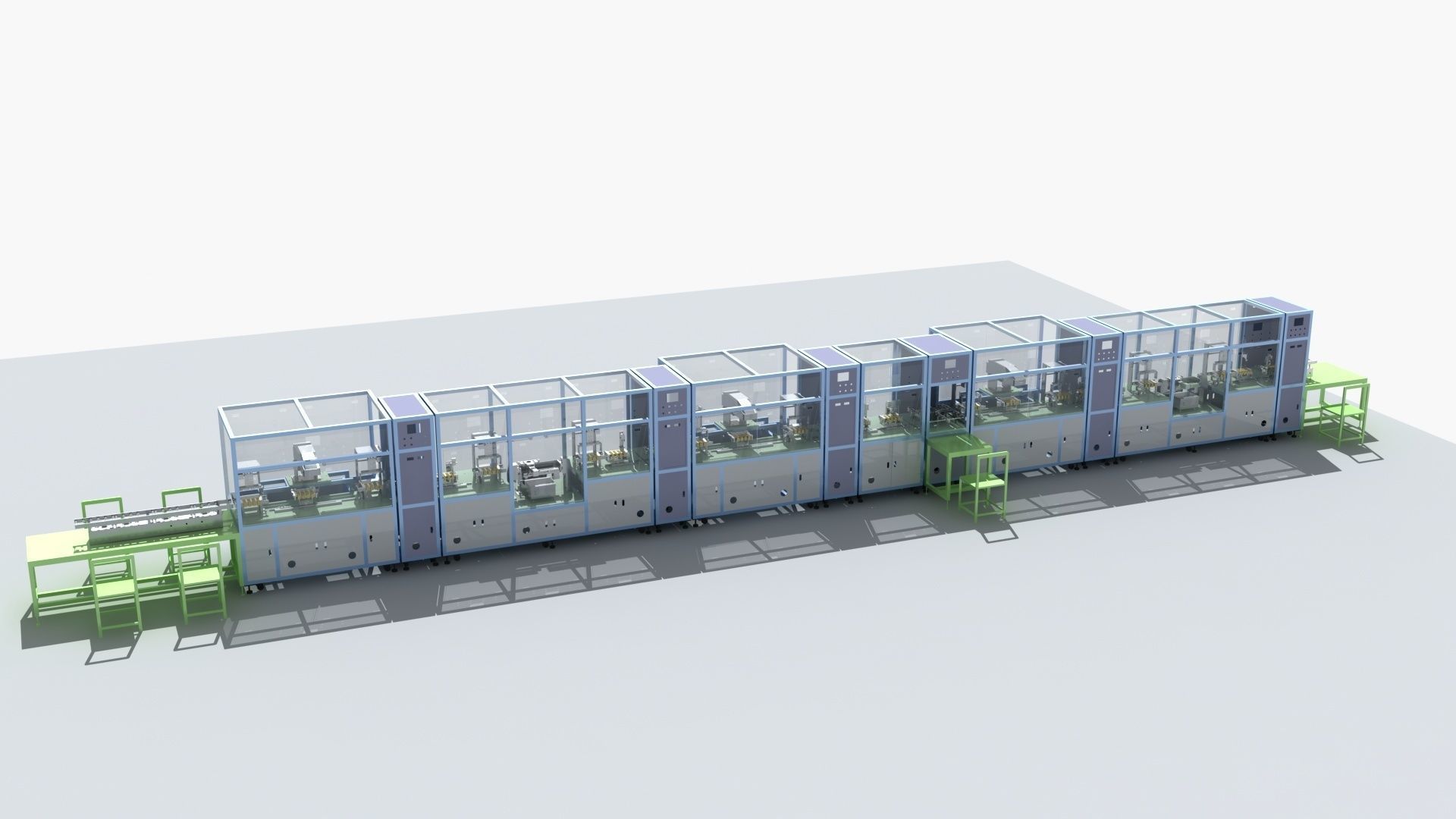Industrial Equipment 19-Automatic Processing Production Line 3D model_3