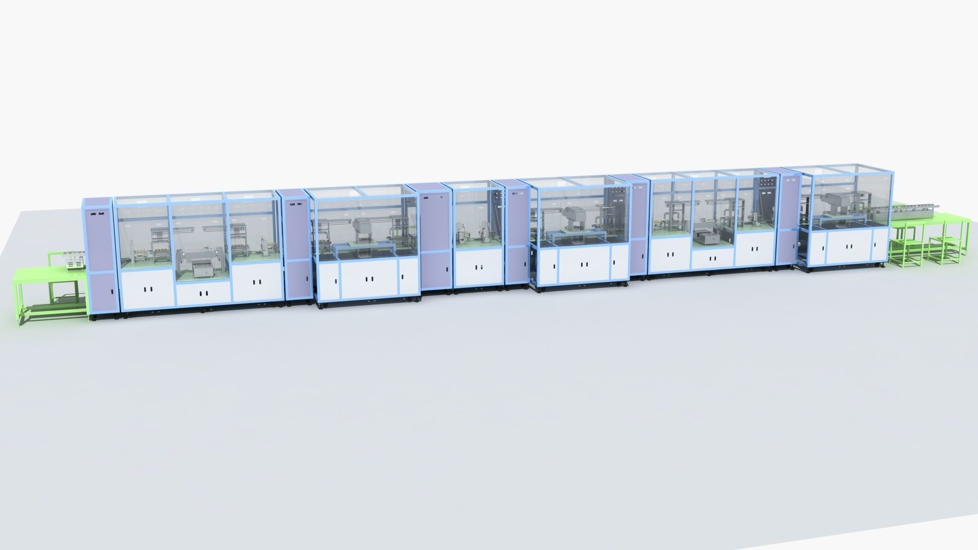 Industrial Equipment 19-Automatic Processing Production Line 3D model_2