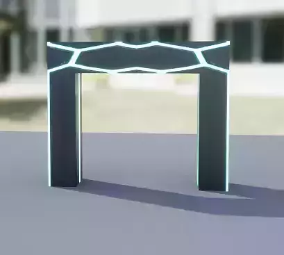 Start and Finish Line Obstacle 3D model
