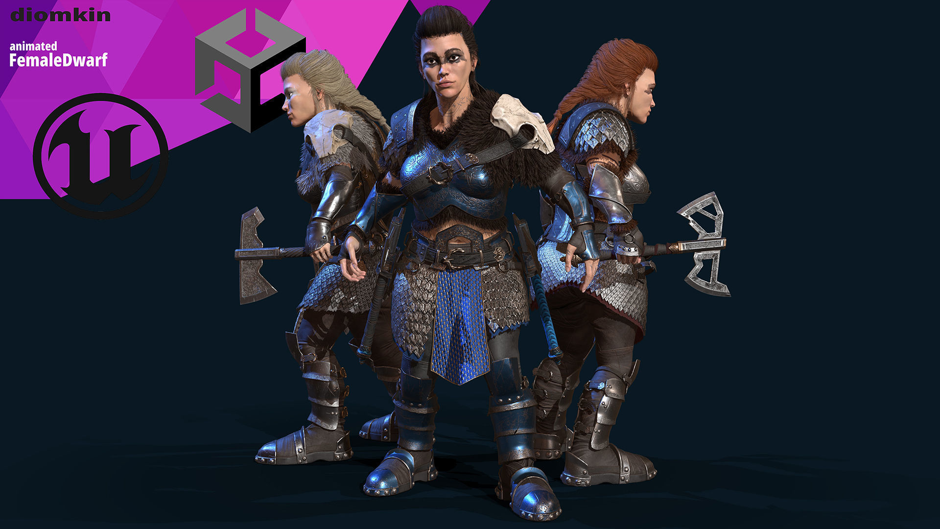 KnightsPack Low-poly 3D model_6