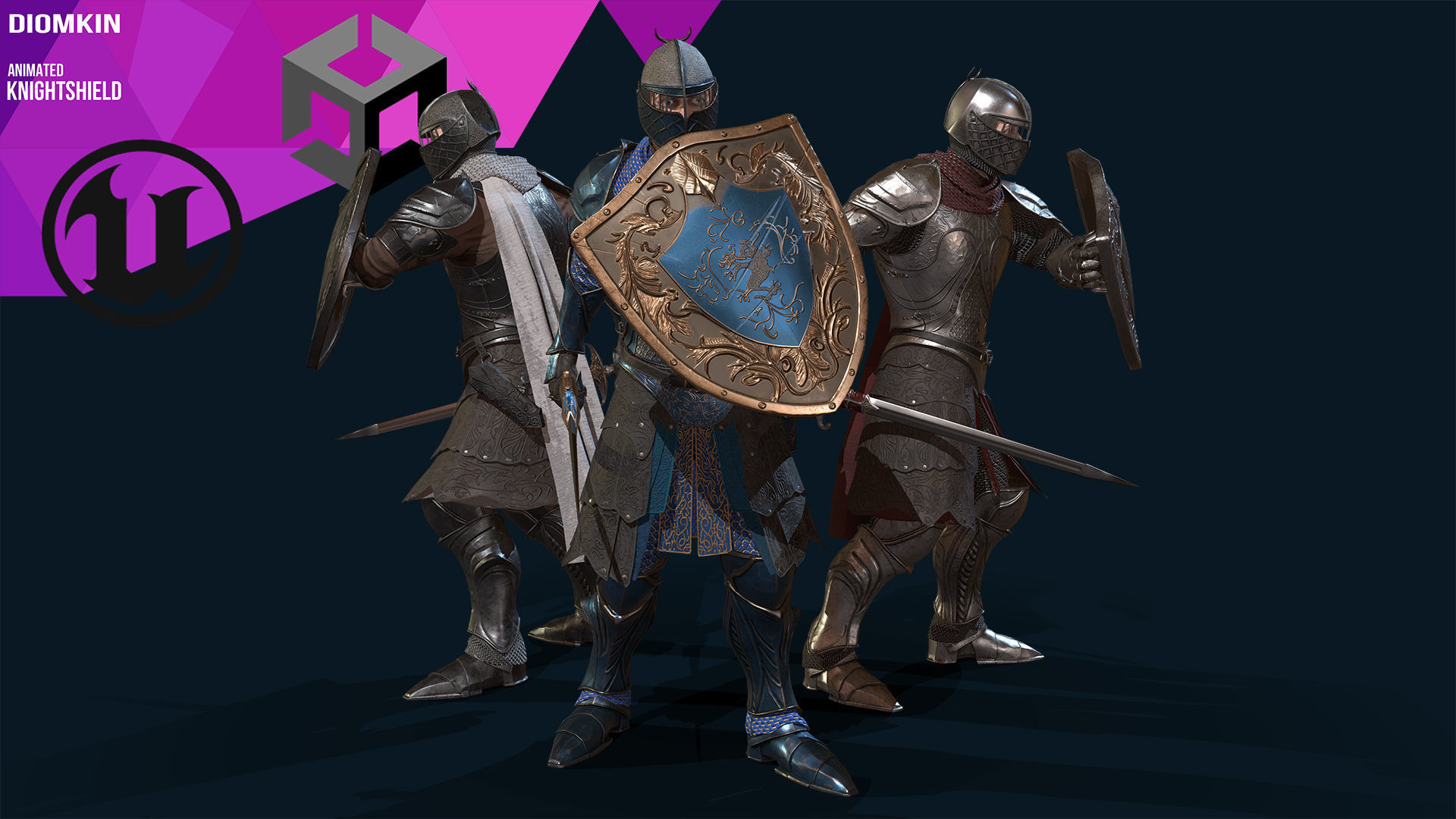 KnightsPack Low-poly 3D model_8