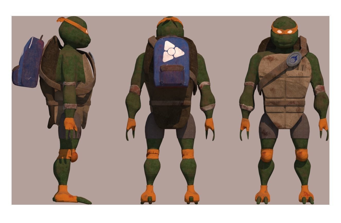 Teenage Mutant Ninja Turtle Free 3D model_1