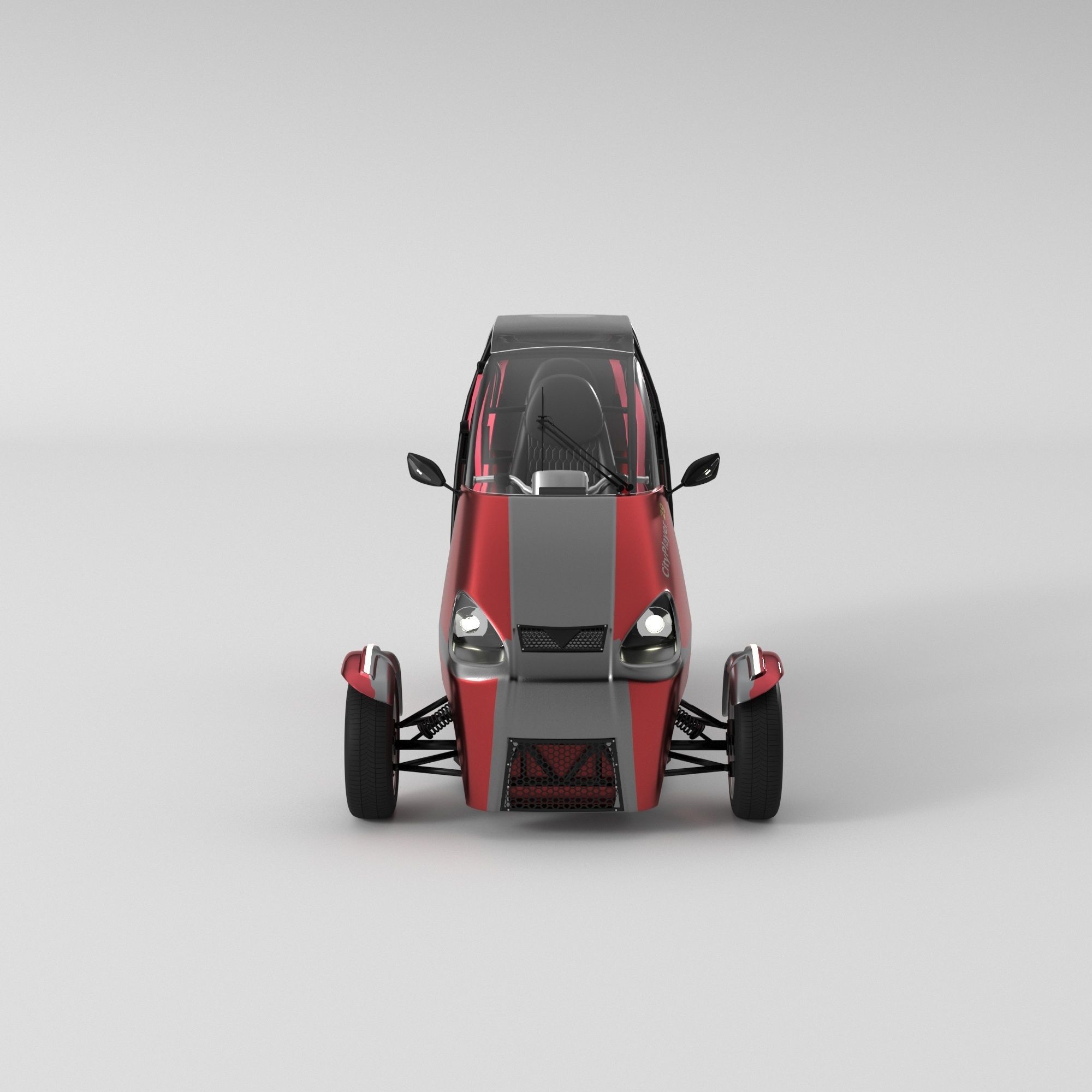 Tricycle electric 3D model_2